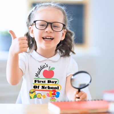 First Day of School Trendy Sublimation Toddler Tees - image1